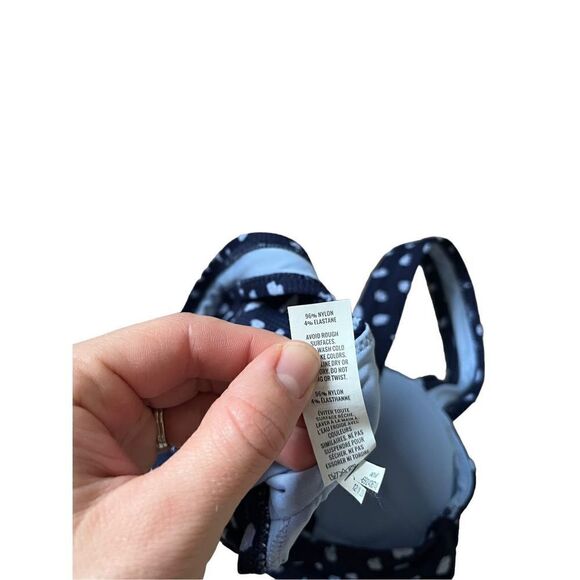 Aerie Blue Bikini Top sz M - Picture 6 of 8